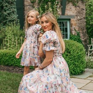 Charming Floral Smocked Dress